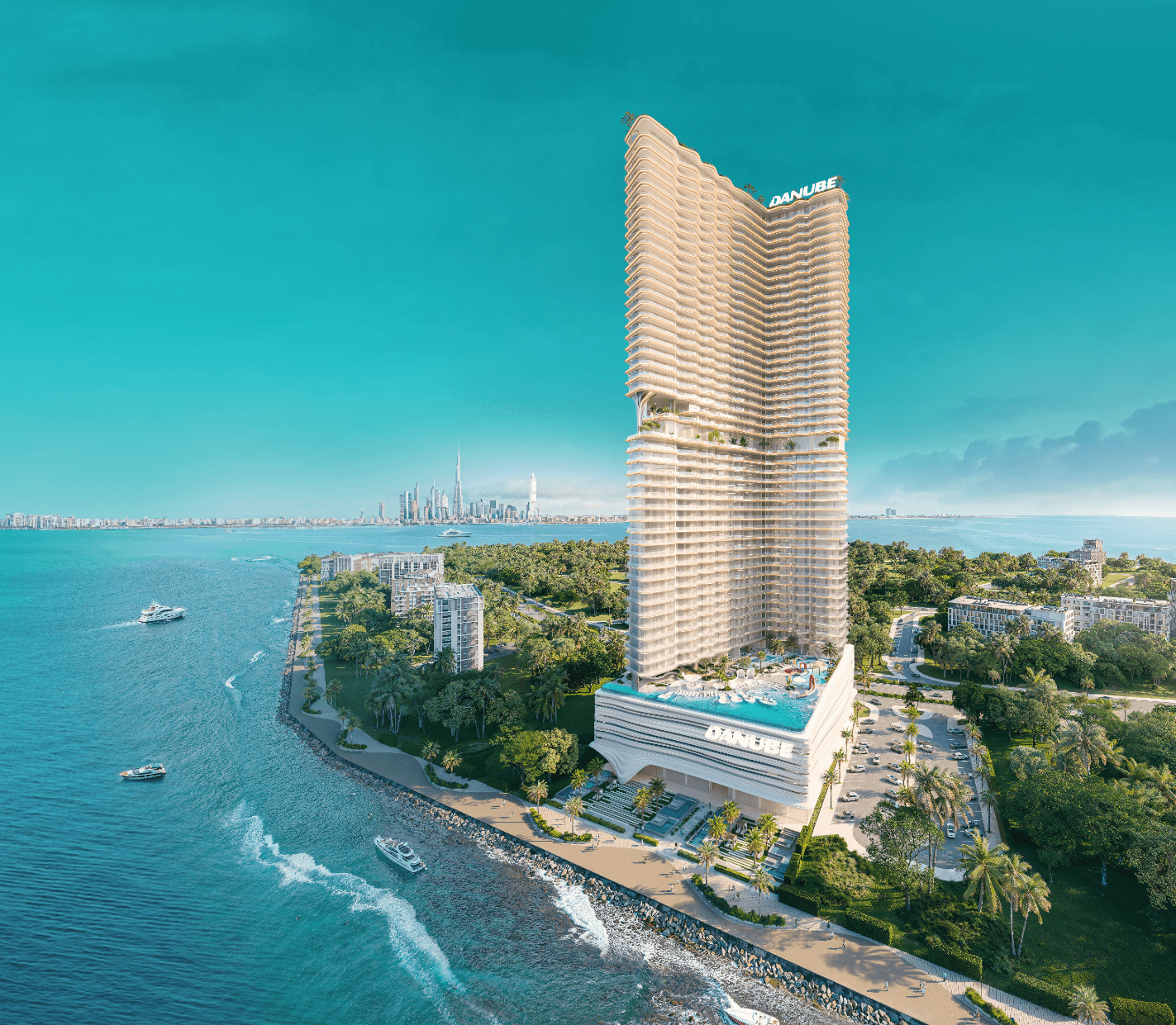 Breez Danube tower perspective