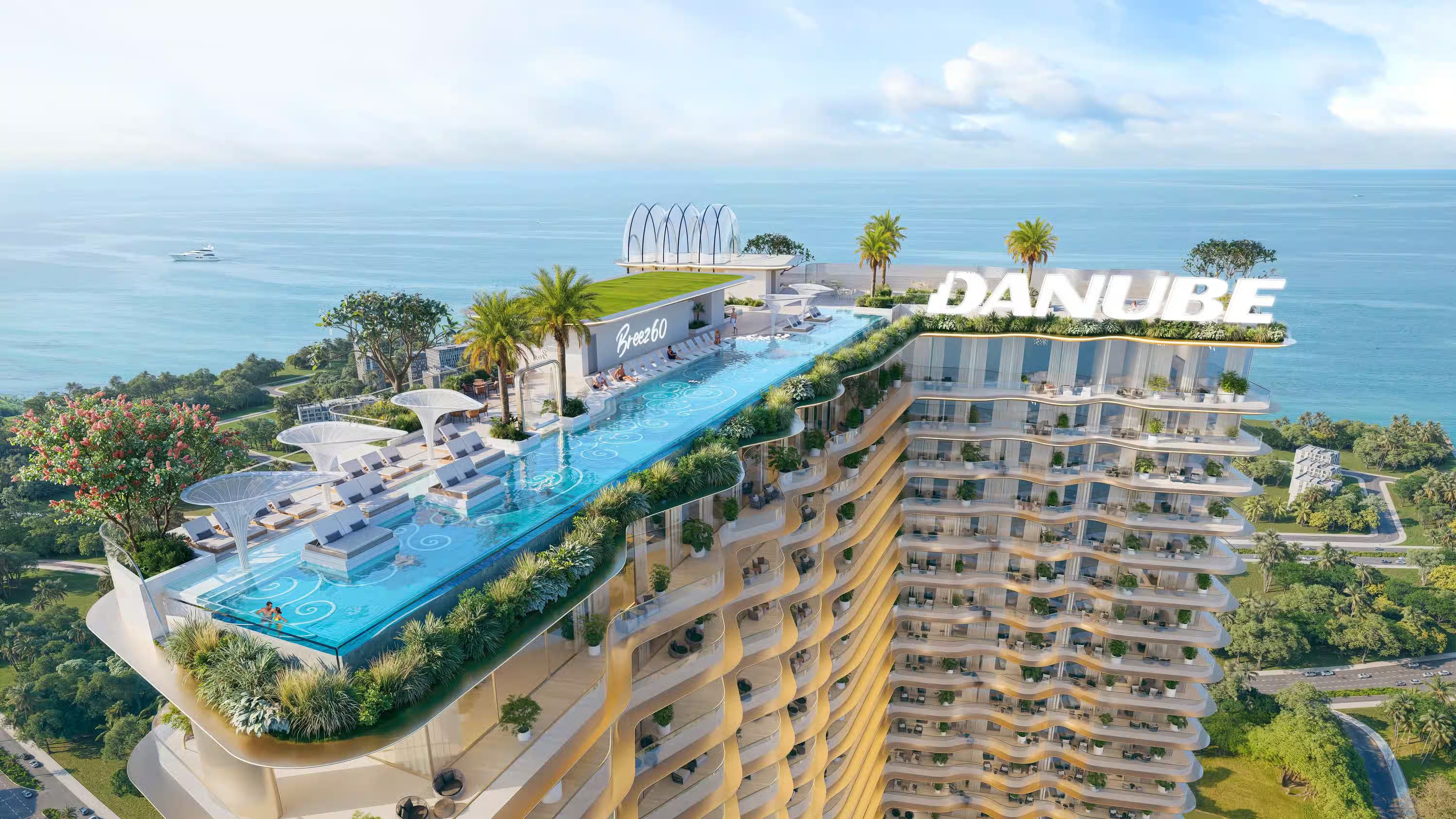 Breez Danube tower perspective